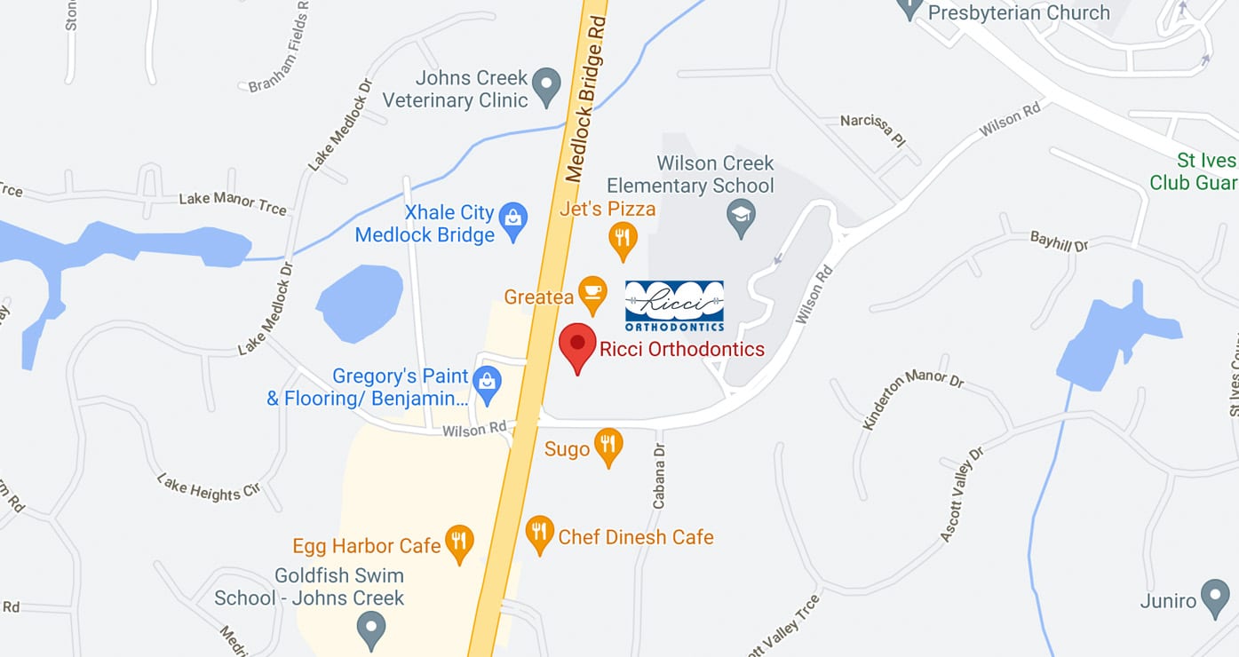 Ricci Orthodontics Map